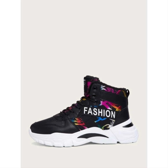 SHEIN Other - Men’s Fashion Graphic Chunky Sneakers 🖤